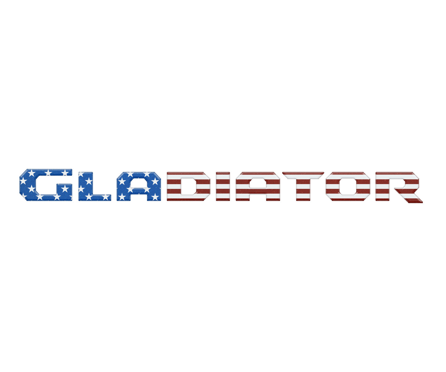 Raised Lettering Decal Fits 2020-2026 Jeep Gladiator by Tufskinz.com