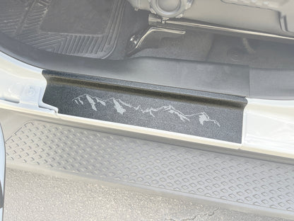 Textured Door Sill Overlays Fits 2019-2026 Jeep Wrangler by Tufskinz.com