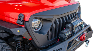 18+ Jeep JL & 20 Jeep JT Replacement Grill; Black by DV8 Offroad