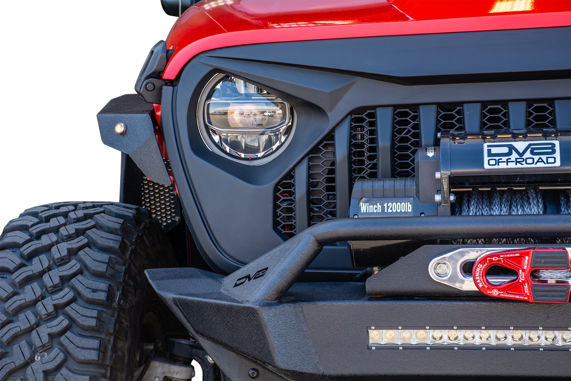 18+ Jeep JL & 20 Jeep JT Replacement Grill; Black by DV8 Offroad