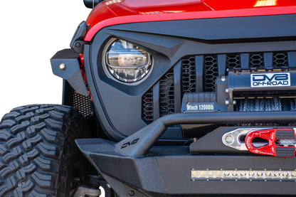 18+ Jeep JL & 20 Jeep JT Replacement Grill; Black by DV8 Offroad