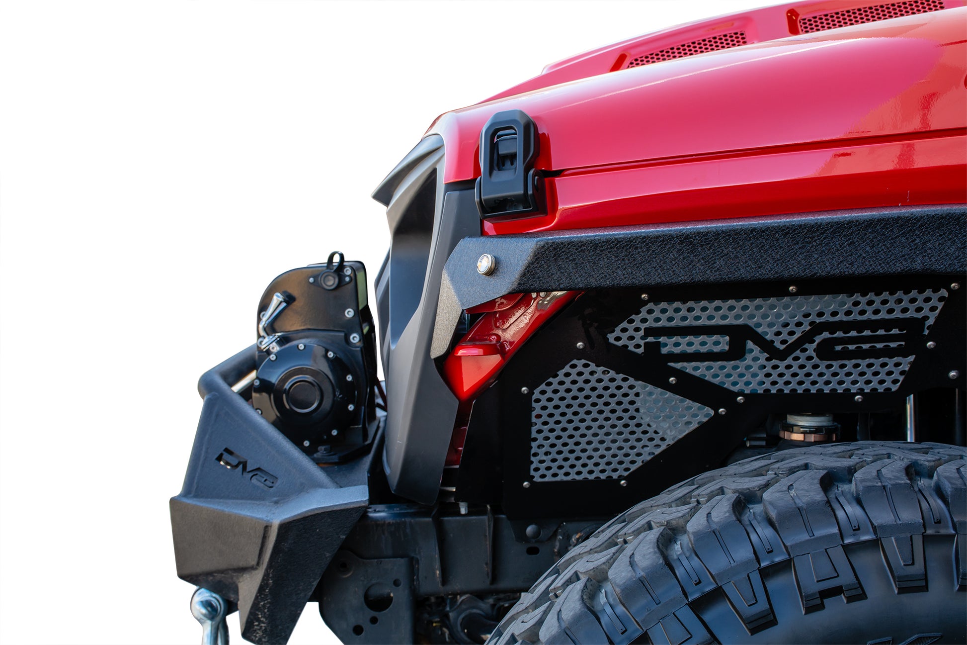 18+ Jeep JL & 20 Jeep JT Replacement Grill; Black by DV8 Offroad