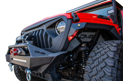 18+ Jeep JL & 20 Jeep JT Replacement Grill; Black by DV8 Offroad