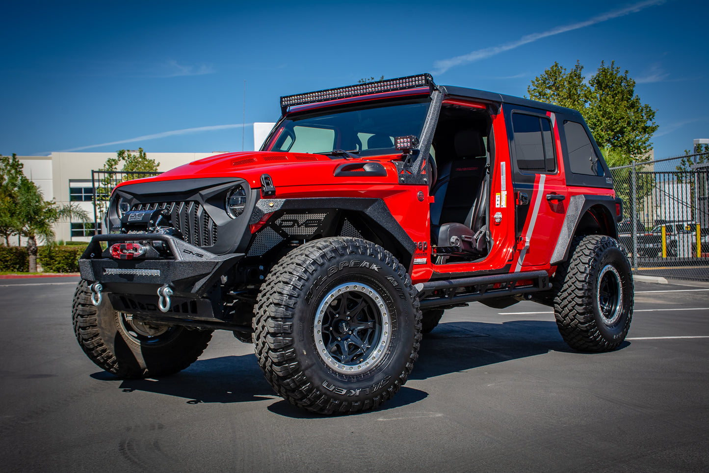 18+ Jeep JL & 20 Jeep JT Replacement Grill; Black by DV8 Offroad