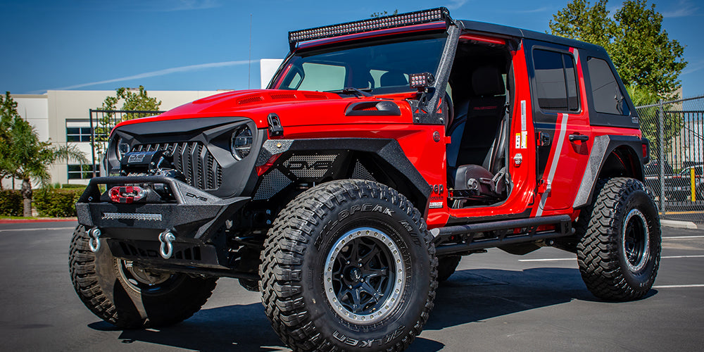 18+ Jeep JL & 20 Jeep JT Replacement Grill; Black by DV8 Offroad