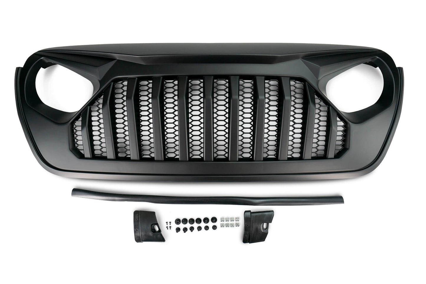 18+ Jeep JL & 20 Jeep JT Replacement Grill; Black by DV8 Offroad