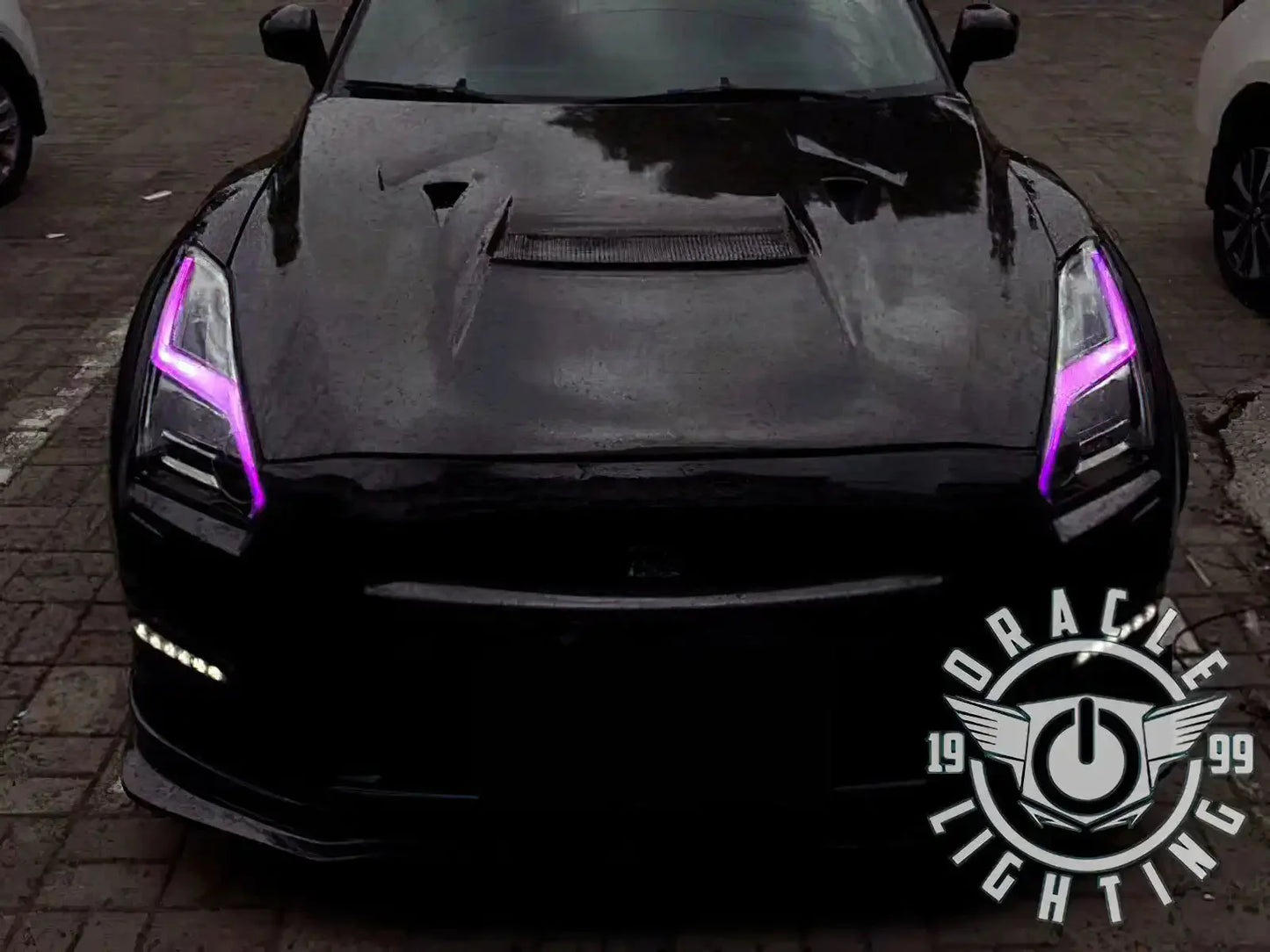 ORACLE Lighting 2015-2024 Nissan GT-R ColorSHIFT "Lightning Bolt" RGB+W Headlight DRL Upgrade Kit by ORACLE Lighting
