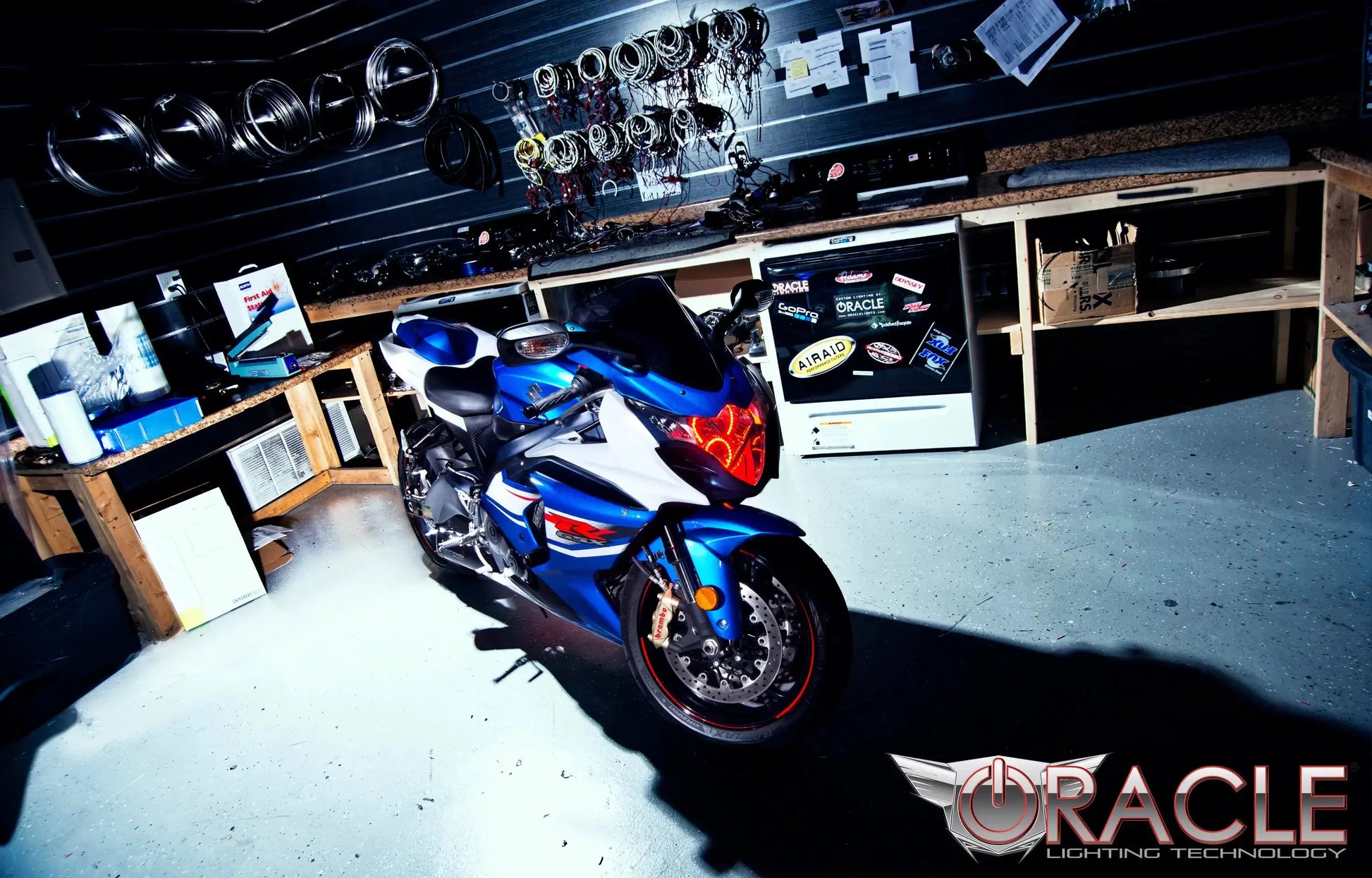 ORACLE Lighting 2008-2013 Suzuki GSXR 1000 LED Motorcycle Headlight Halo Kit by ORACLE Lighting