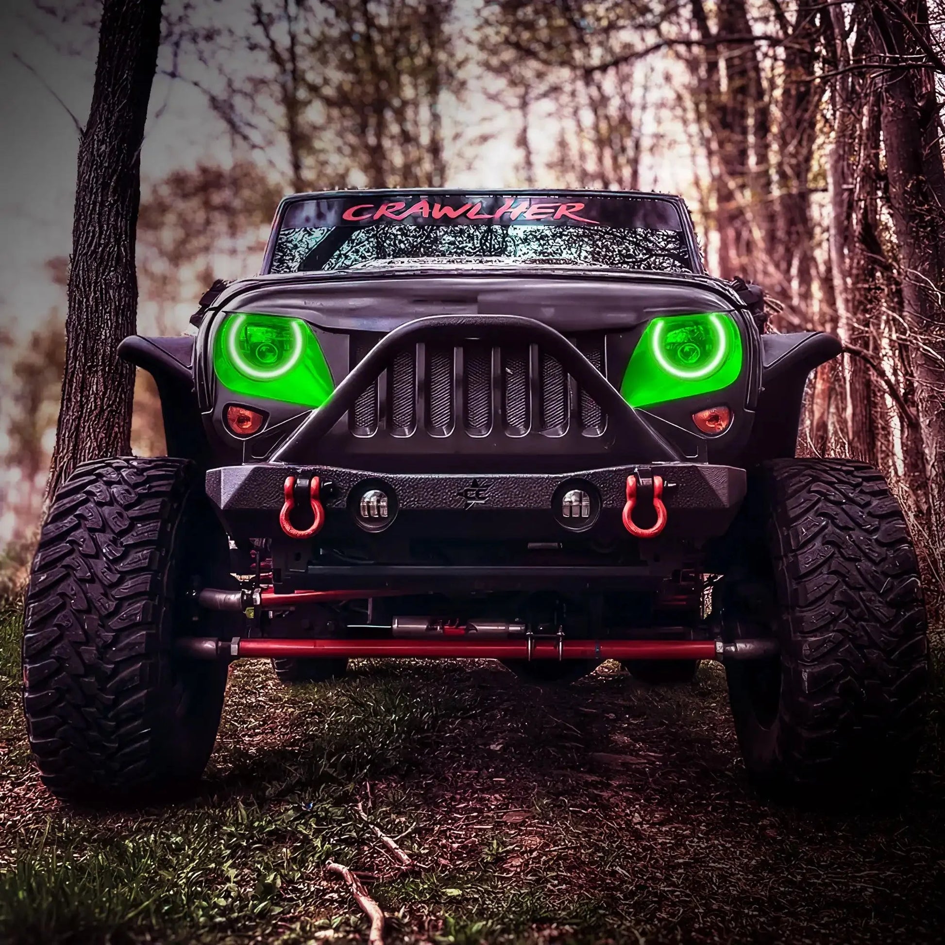 ORACLE Lighting 7" High Powered LED Headlights - Black Bezel - Dynamic ColorSHIFT - Jeep Wrangler JK by ORACLE Lighting