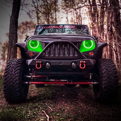 ORACLE Lighting 7" High Powered LED Headlights - Black Bezel - Dynamic ColorSHIFT - Jeep Wrangler JK by ORACLE Lighting