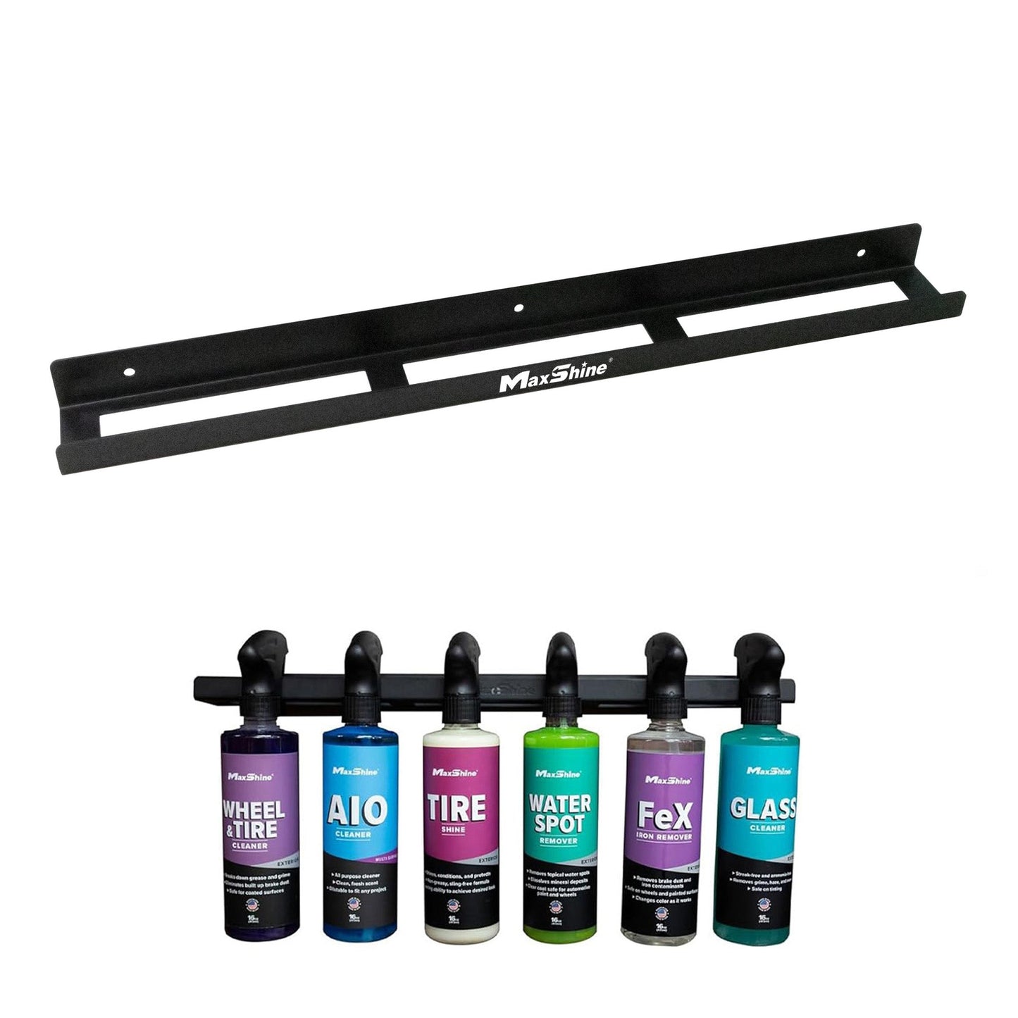 Trigger Bottle Holder | Spray Bottle Hanger - 8 Bottles by MaxshineUSA