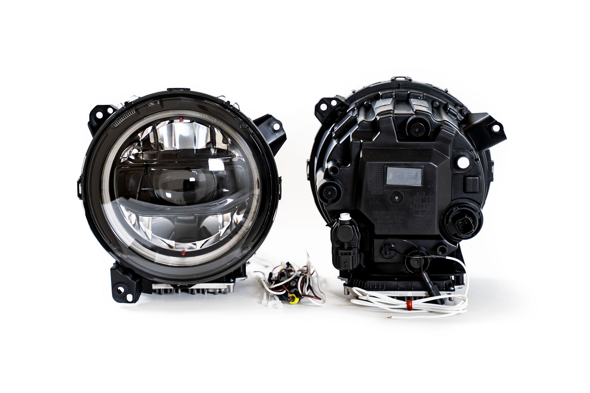 2018-22 Jeep JL & 2020-22 Jeep JT LED Headlights; Black by DV8 Offroad