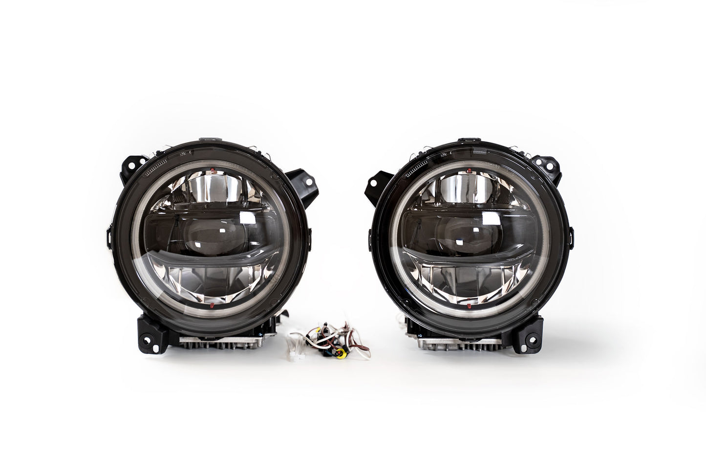 2018-22 Jeep JL & 2020-22 Jeep JT LED Headlights; Black by DV8 Offroad