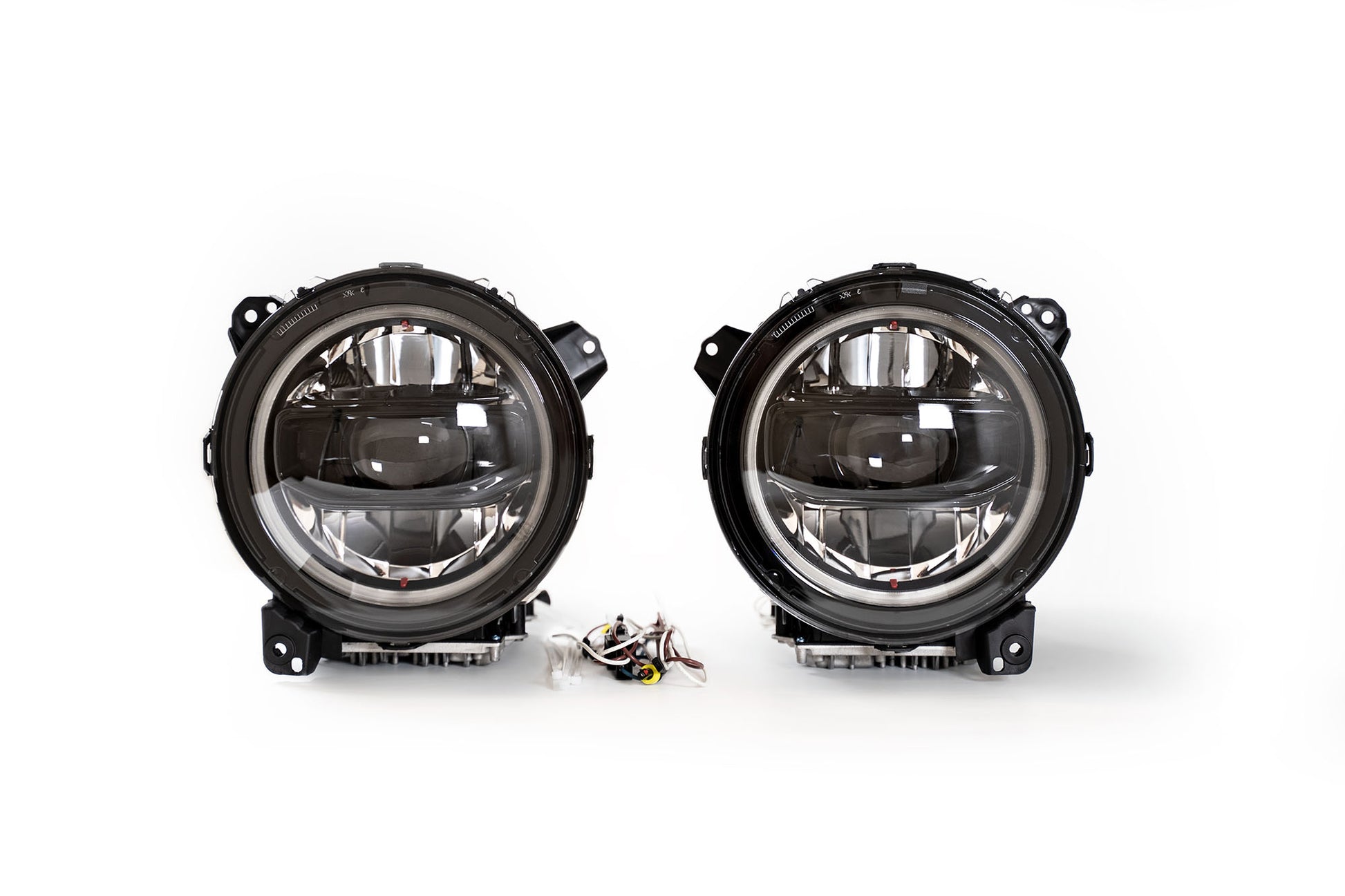 2018-22 Jeep JL & 2020-22 Jeep JT LED Headlights; Black by DV8 Offroad
