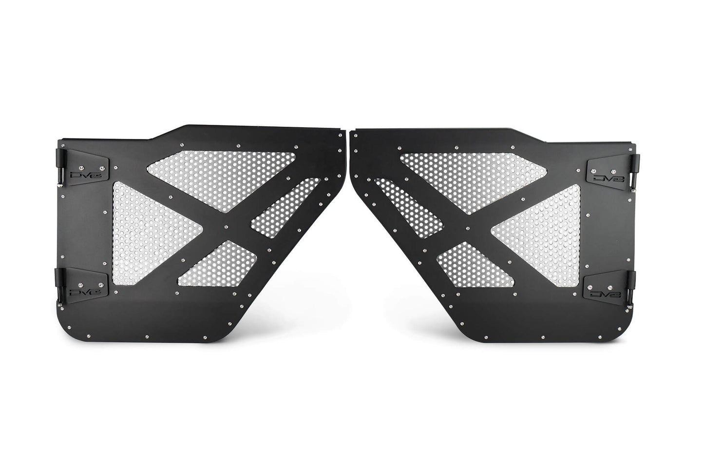 18+ Jeep JL & 20+ Jeep JT Half Door with Aluminum Mesh; Rear by DV8 Offroad