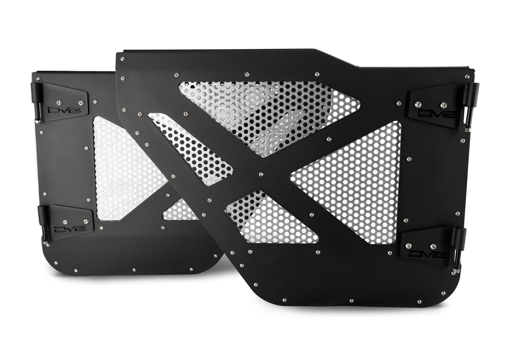18+ Jeep JL & 20+ Jeep JT Half Door with Aluminum Mesh; Rear by DV8 Offroad