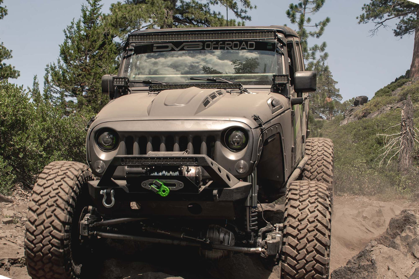 07-18 Jeep JK Hood; Heat Dispersion by DV8 Offroad