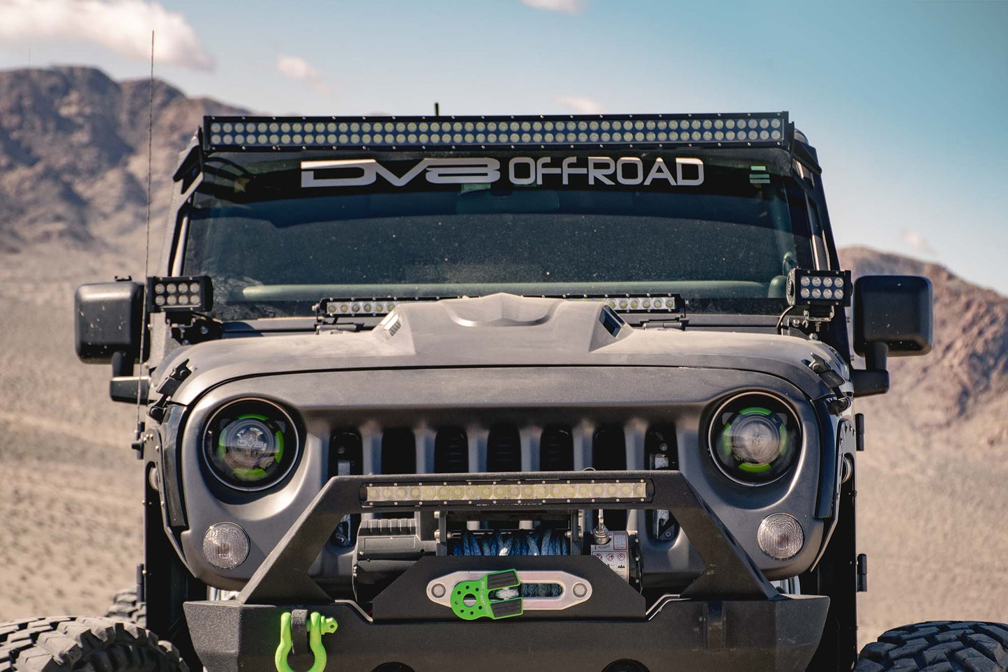 07-18 Jeep JK Hood; Heat Dispersion by DV8 Offroad
