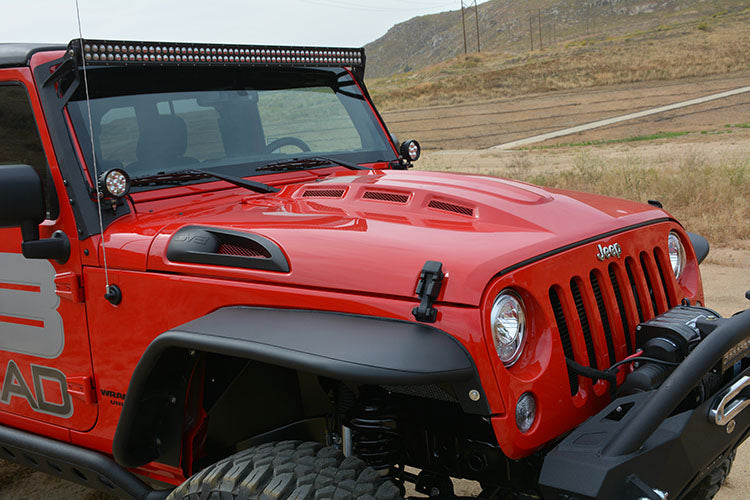 07-18 Jeep JK Hood; Heat Dispersion by DV8 Offroad