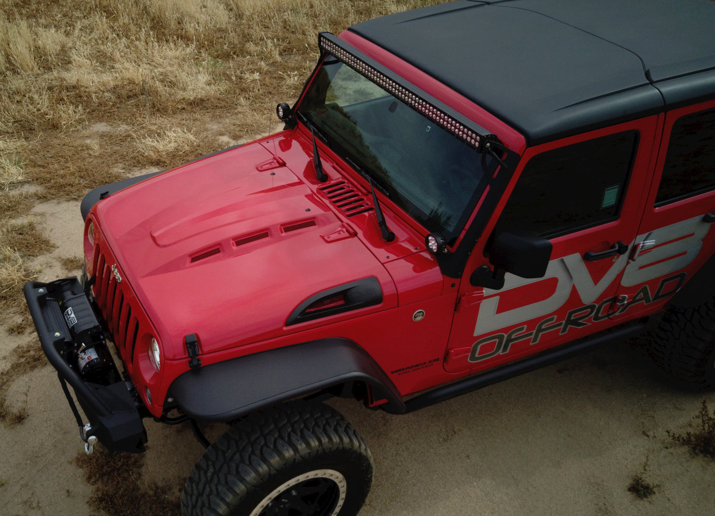 07-18 Jeep JK Hood; Heat Dispersion by DV8 Offroad