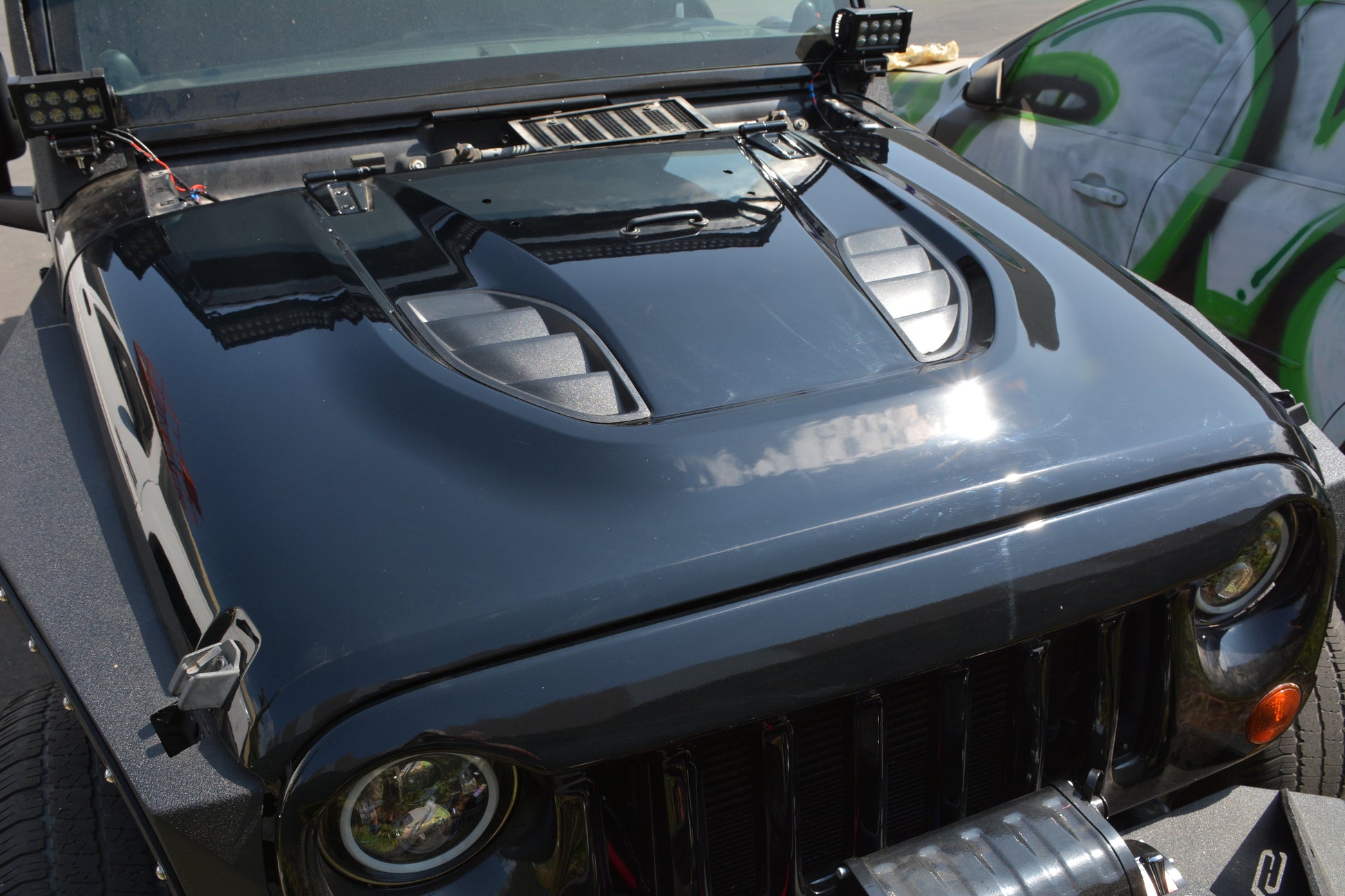 07-18 Jeep JK Hood; 10Th Anniversary by DV8 Offroad