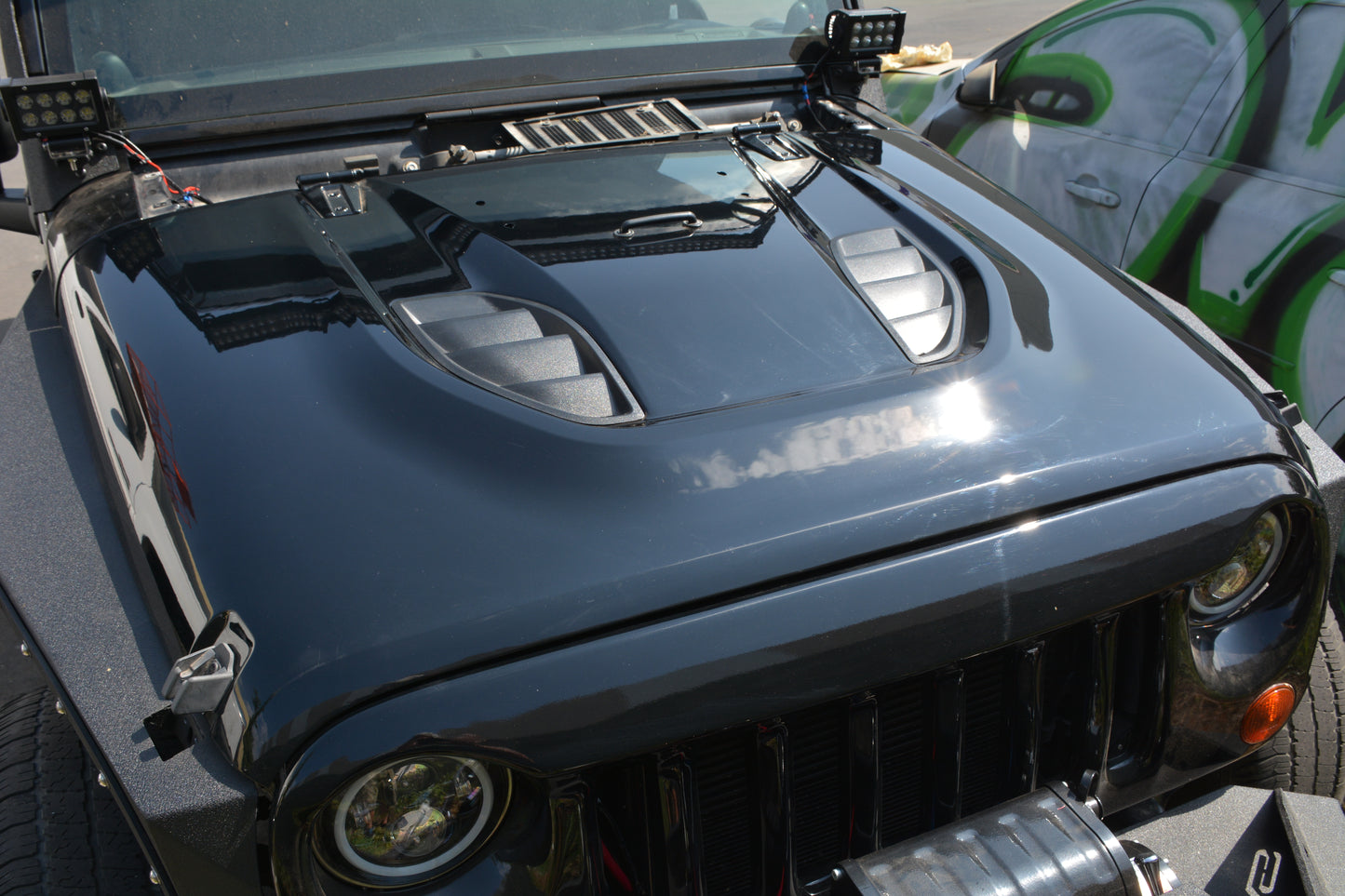 07-18 Jeep JK Hood; 10Th Anniversary by DV8 Offroad