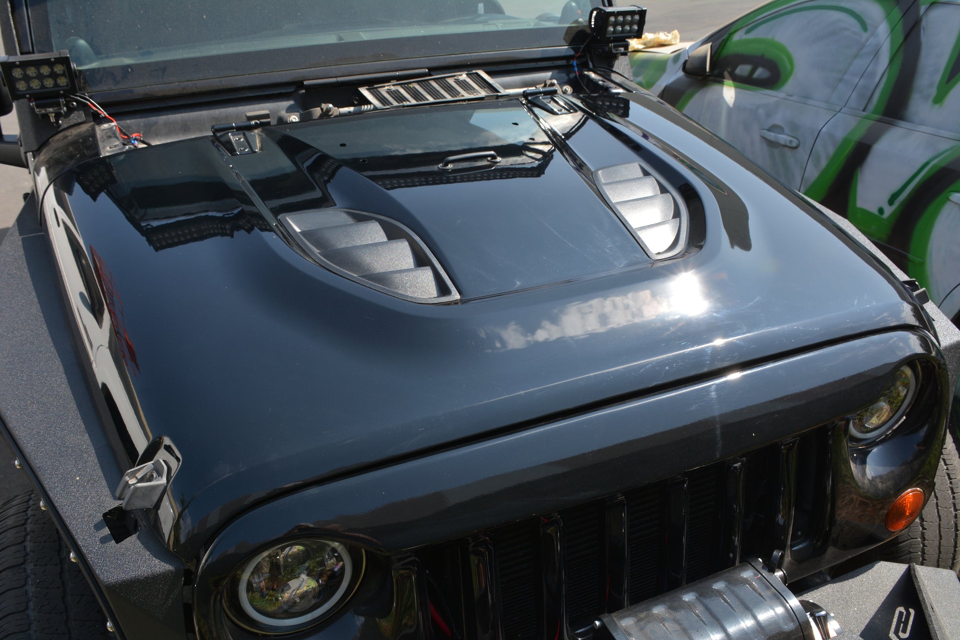 07-18 Jeep JK Hood; 10Th Anniversary by DV8 Offroad