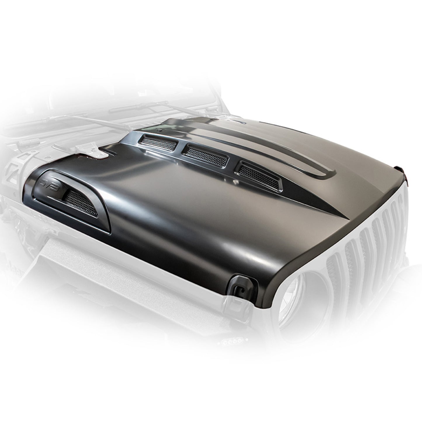 18+ Jeep JL & 20 Jeep JT Hood; Heat Dispersion by DV8 Offroad