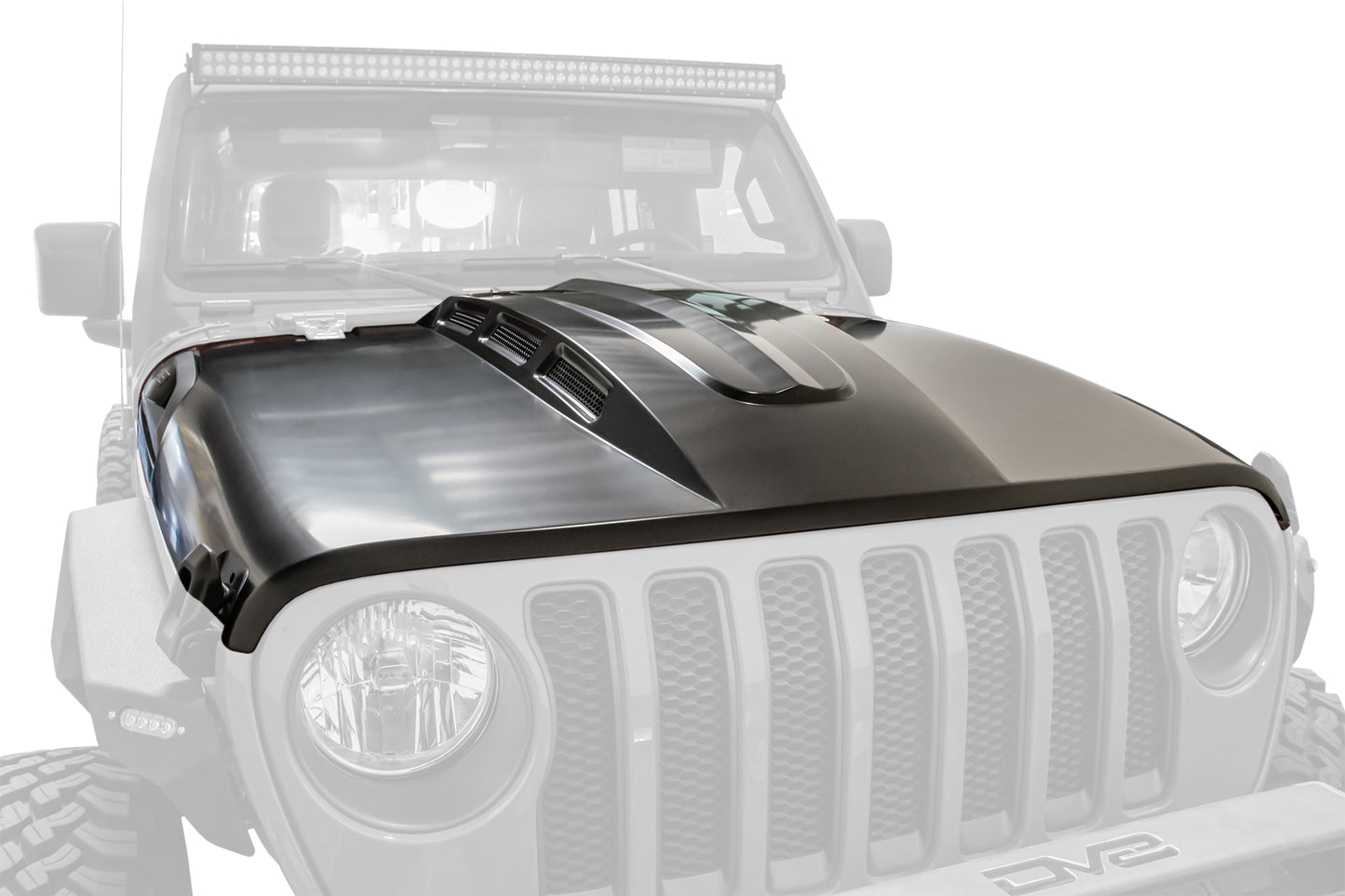 18+ Jeep JL & 20 Jeep JT Hood; Heat Dispersion by DV8 Offroad