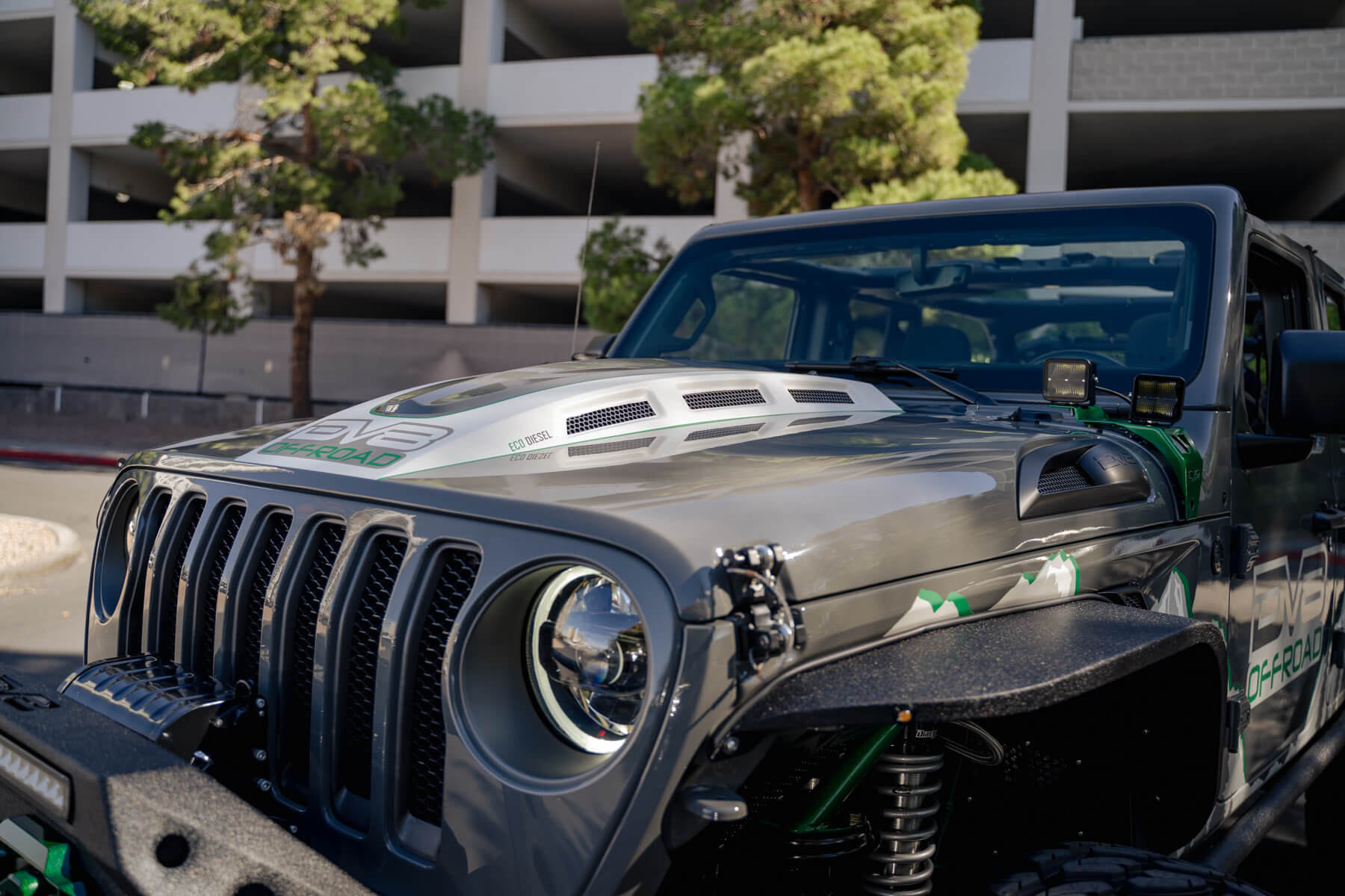 18+ Jeep JL & 20 Jeep JT Hood; Heat Dispersion by DV8 Offroad