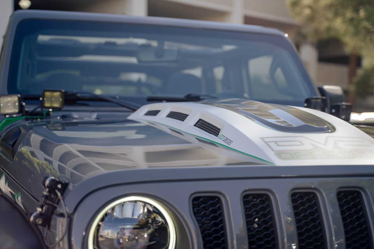 18+ Jeep JL & 20 Jeep JT Hood; Heat Dispersion by DV8 Offroad