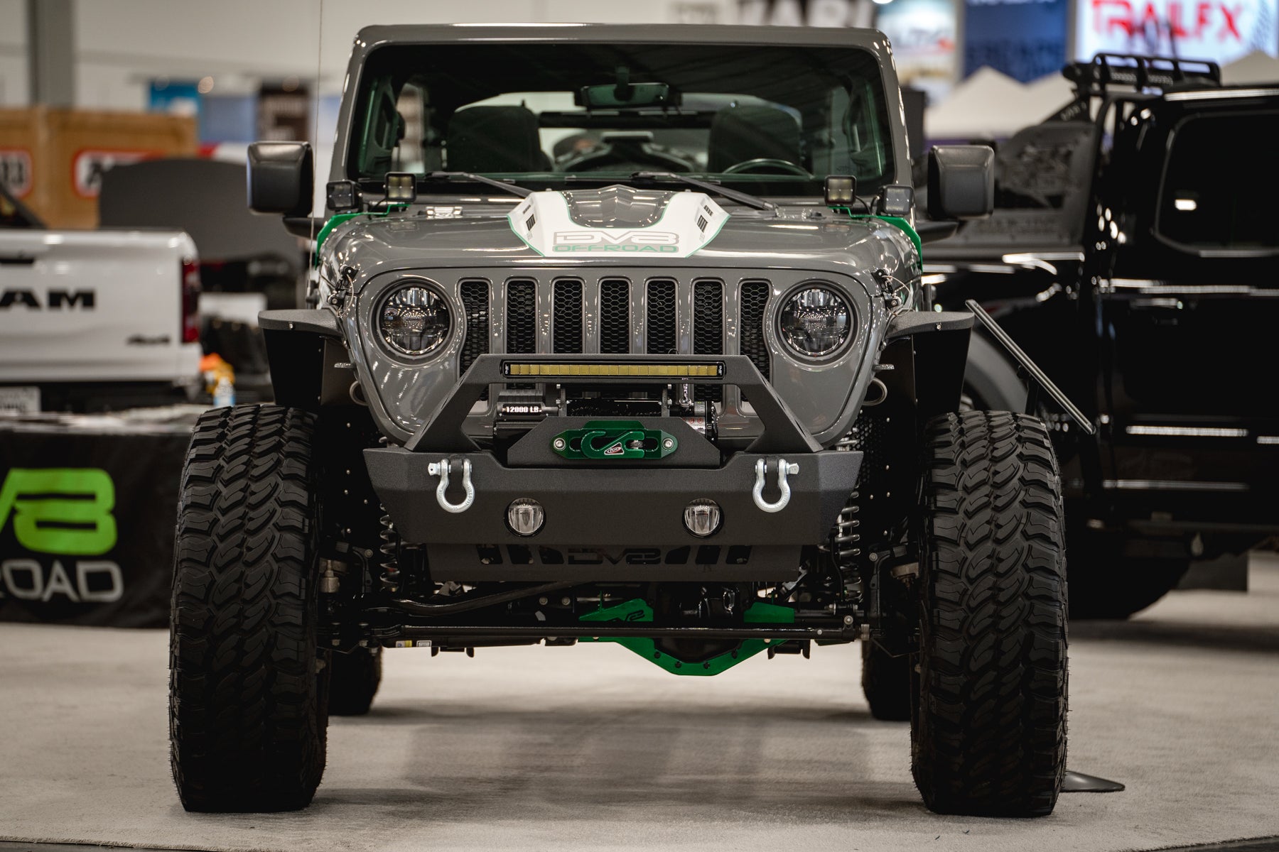 18+ Jeep JL & 20 Jeep JT Hood; Heat Dispersion by DV8 Offroad