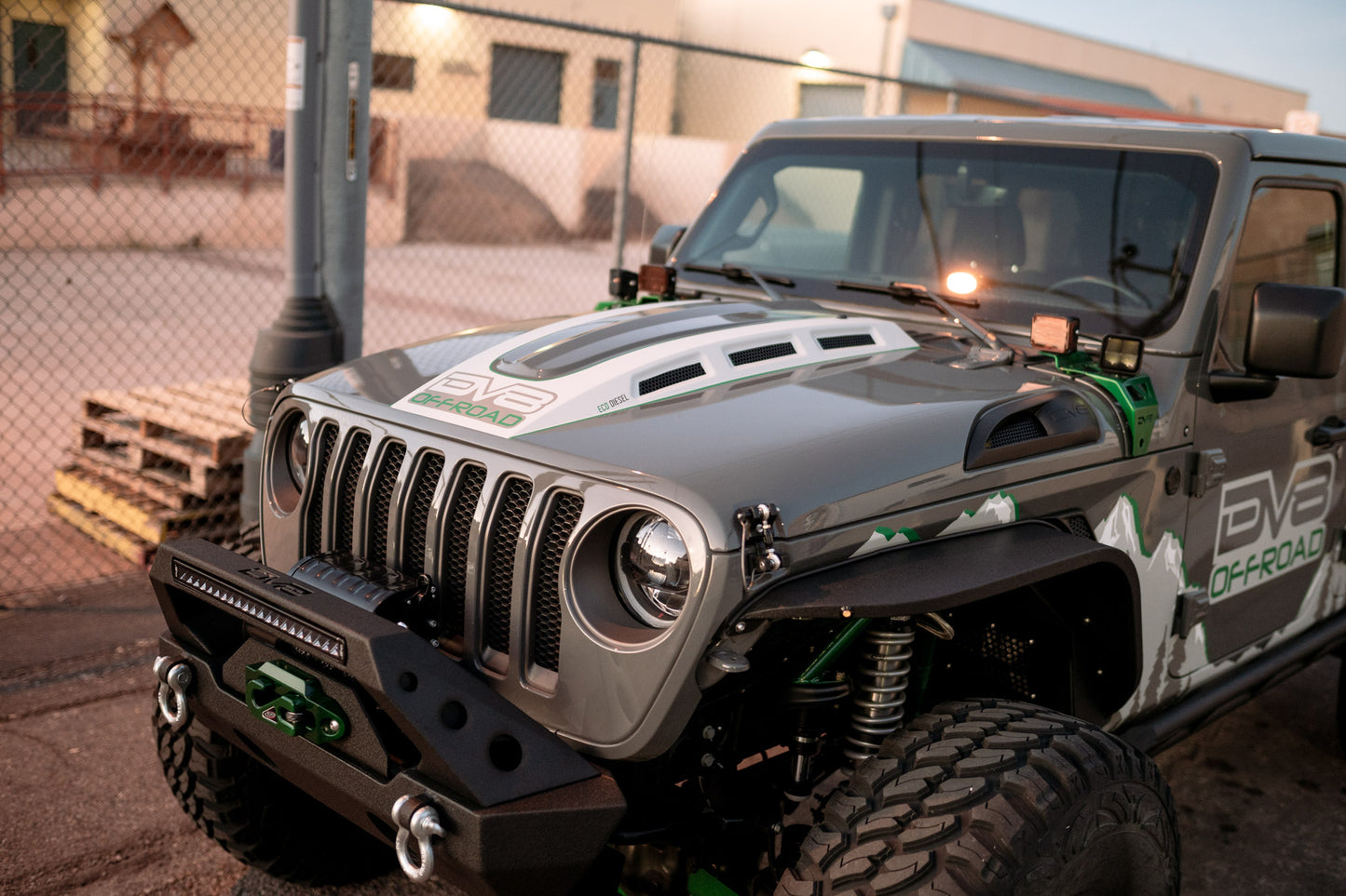 18+ Jeep JL & 20 Jeep JT Hood; Heat Dispersion by DV8 Offroad