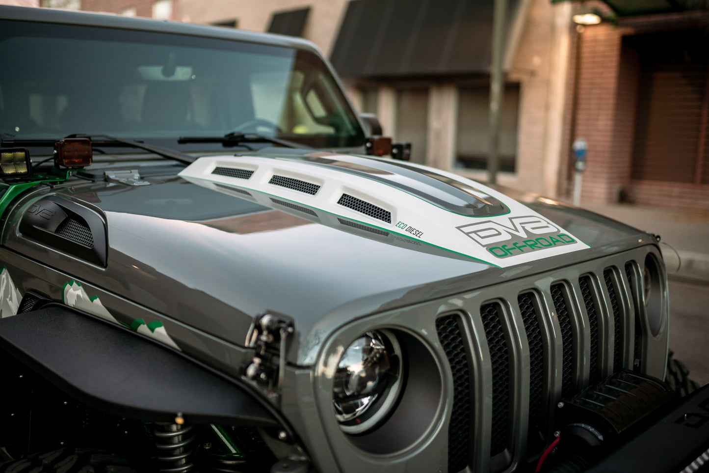 18+ Jeep JL & 20 Jeep JT Hood; Heat Dispersion by DV8 Offroad