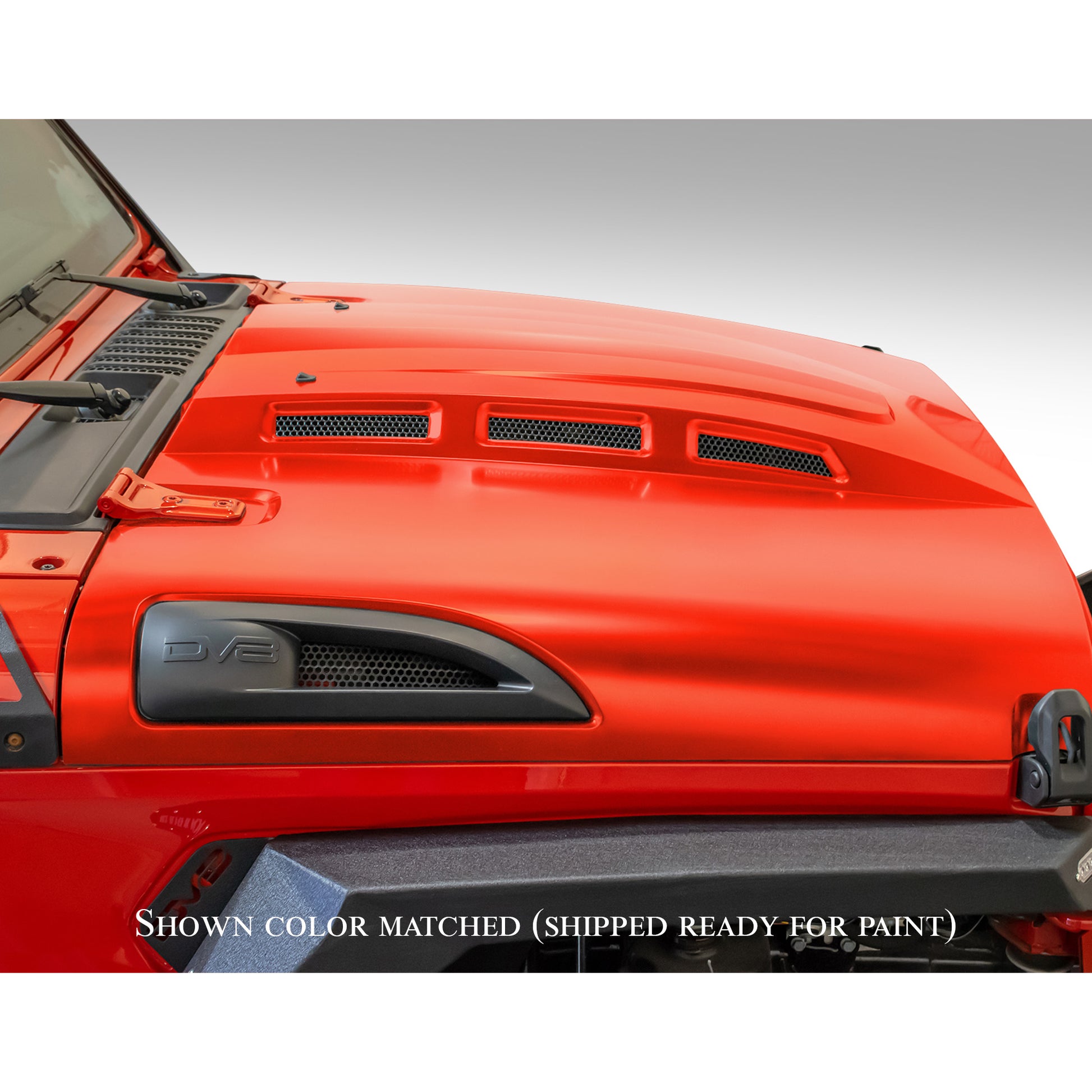 18+ Jeep JL & 20 Jeep JT Hood; Heat Dispersion by DV8 Offroad