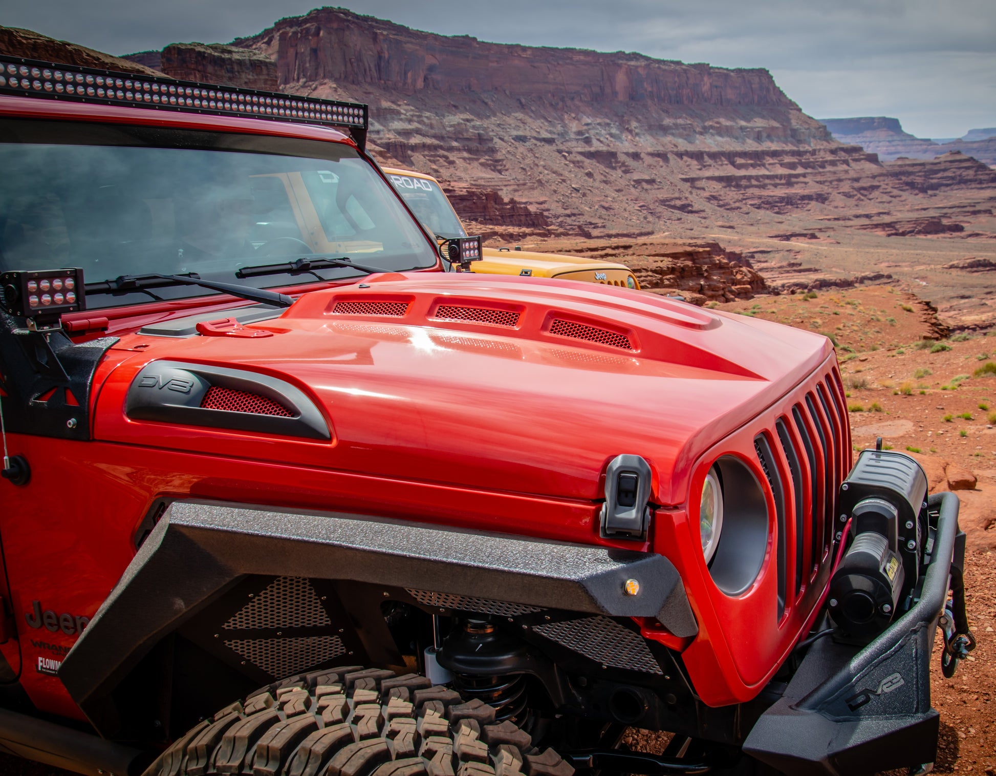 18+ Jeep JL & 20 Jeep JT Hood; Heat Dispersion by DV8 Offroad