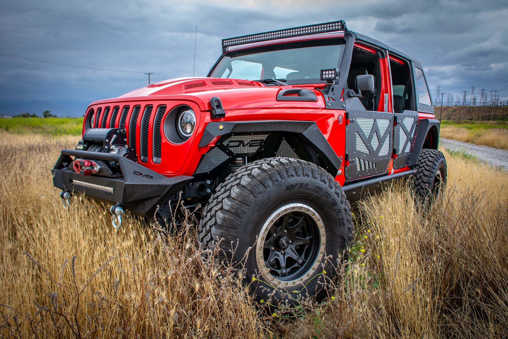 18+ Jeep JL & 20 Jeep JT Hood; Heat Dispersion by DV8 Offroad
