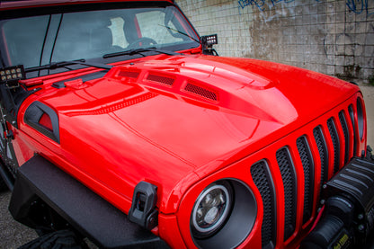 18+ Jeep JL & 20 Jeep JT Hood; Heat Dispersion by DV8 Offroad