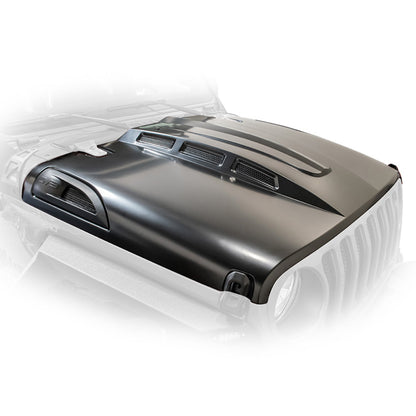 18+ Jeep JL & 20 Jeep JT Hood; Heat Dispersion by DV8 Offroad