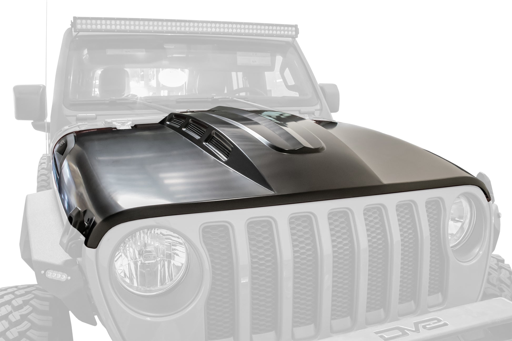18+ Jeep JL & 20 Jeep JT Hood; Heat Dispersion by DV8 Offroad