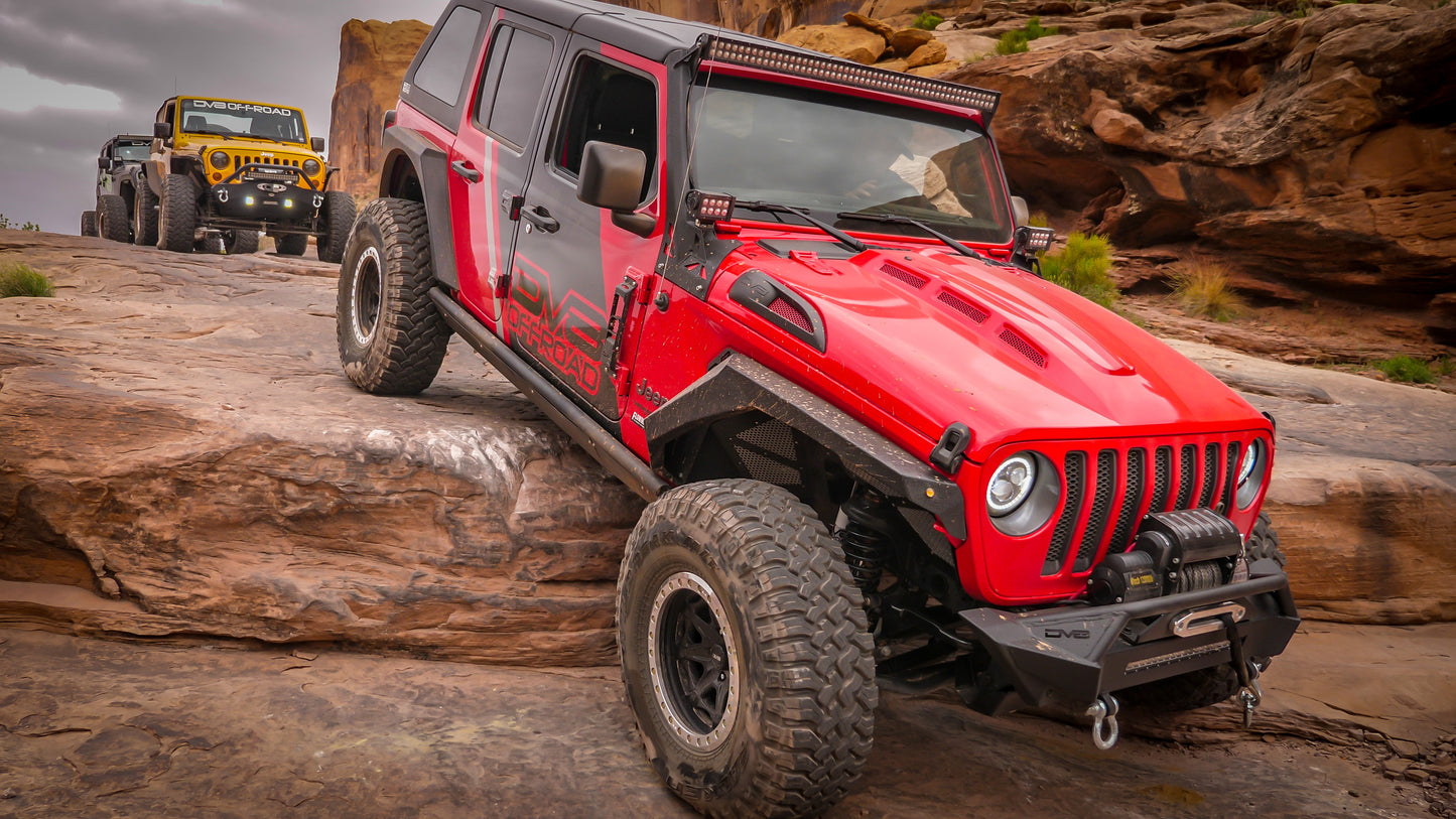 18+ Jeep JL & 20 Jeep JT Hood; Heat Dispersion by DV8 Offroad