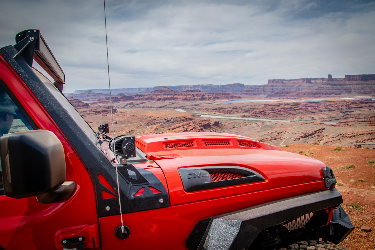 18+ Jeep JL & 20 Jeep JT Hood; Heat Dispersion by DV8 Offroad