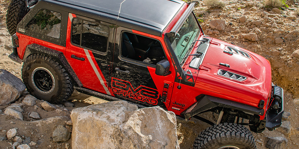 18+ Jeep JL & 20 Jeep JT Hood; Rubicon Replica by DV8 Offroad