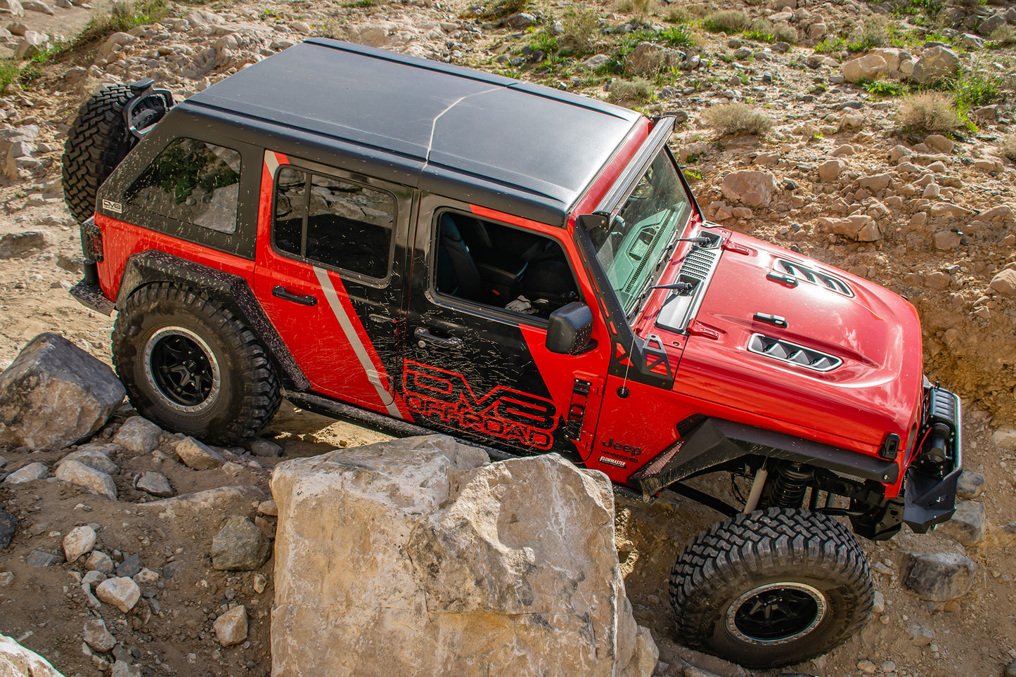 18+ Jeep JL & 20 Jeep JT Hood; Rubicon Replica by DV8 Offroad