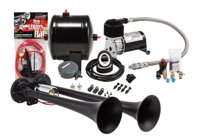 Black Dual Air Horn Kit by Kleinn Automotive Accessories