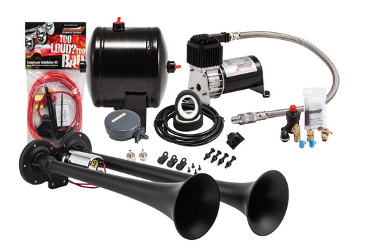 Black Dual Air Horn Kit by Kleinn Automotive Accessories