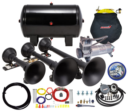Black Triple Train Horn by Kleinn Automotive Accessories