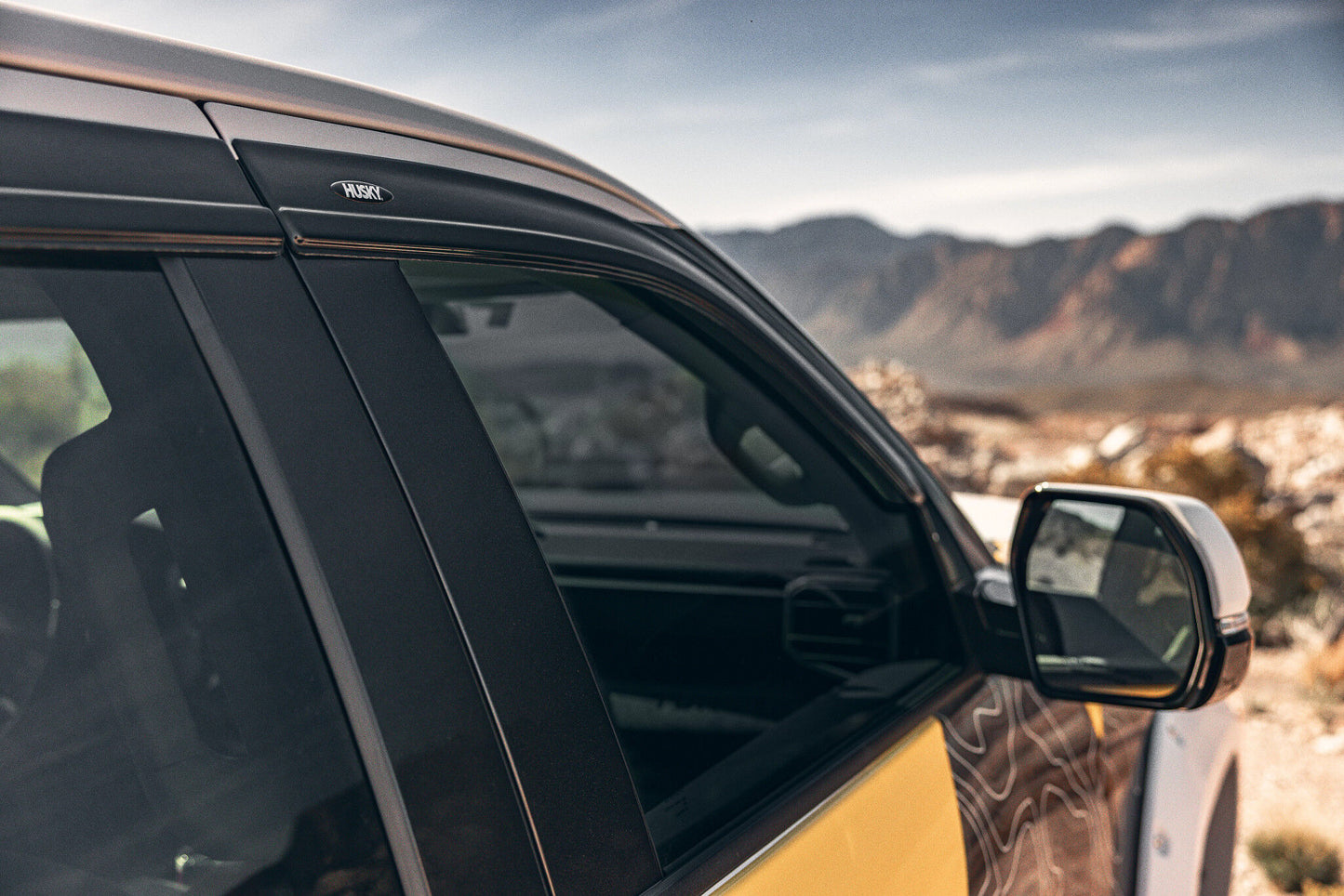 Low Profile Ventvisor Deflector; Smoke; Outside Mount; 4 pc. by Husky Liners