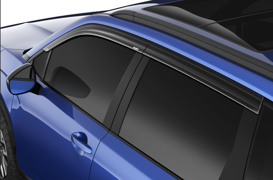 Low Profile Ventvisor Deflector; Smoke; Outside Mount; 4 pc. by Husky Liners
