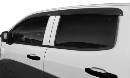 Low Profile Ventvisor Deflector; Smoke; Outside Mount; 4 pc. by Husky Liners